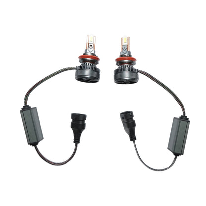 Set of 2 H11 LED car bulbs, 60W, 12-36V cold white light