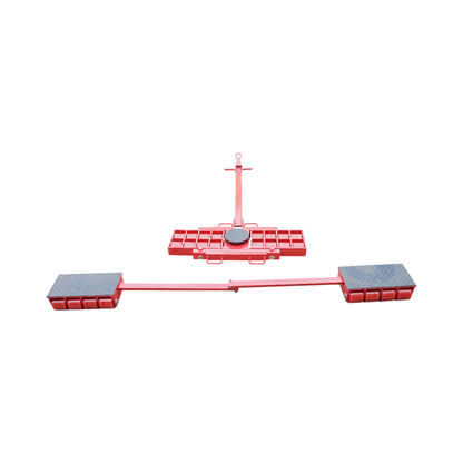 15-ton jack with maneuverable roller mechanism for heavy equipment