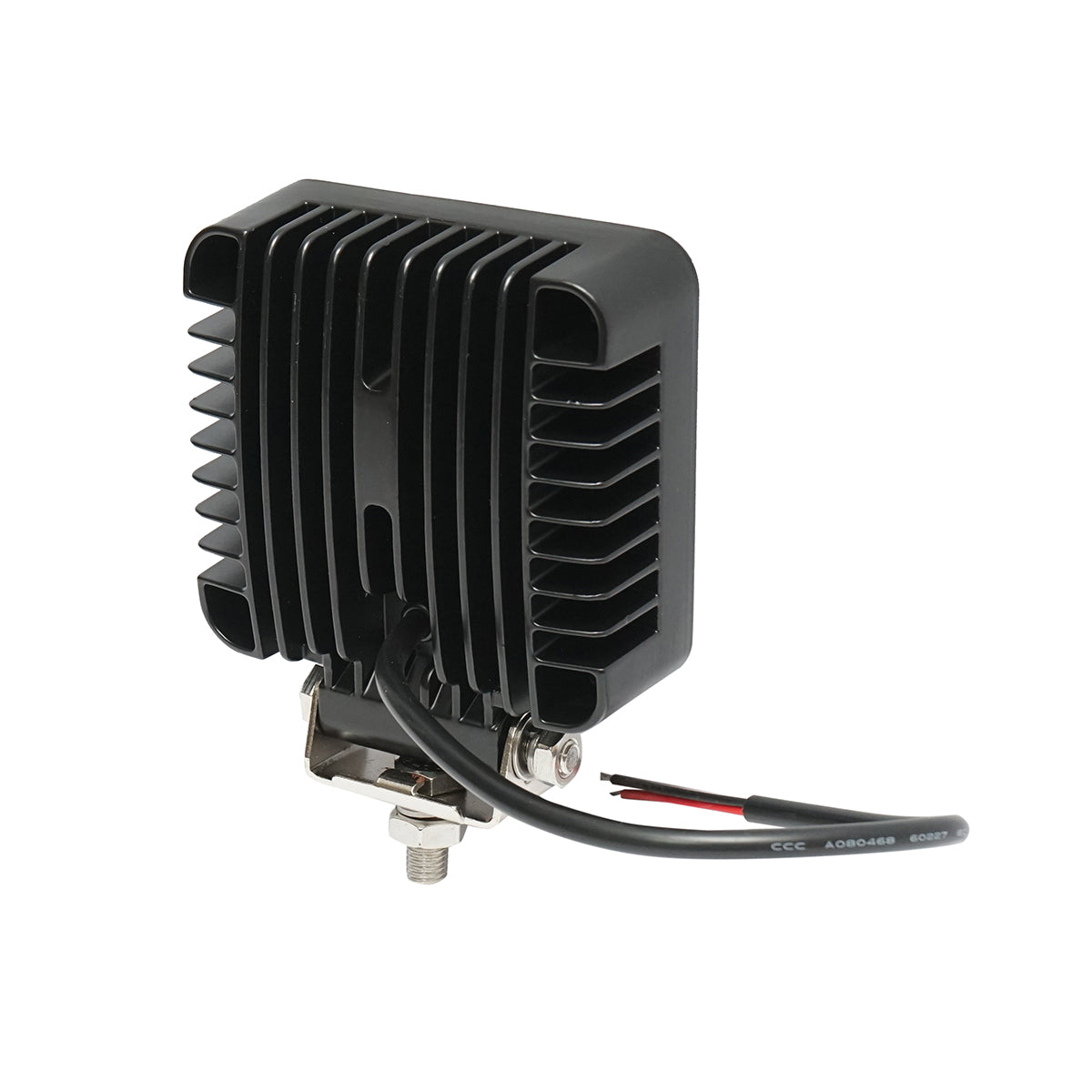 Square LED floodlight projector 12-48V, 48W, 3000K aluminum housing 110x110x45mm