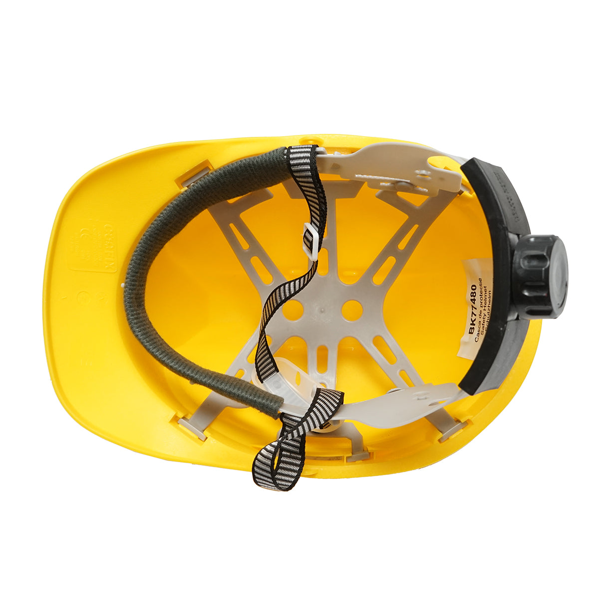 Adjustable ventilated helmet 51-63cm yellow