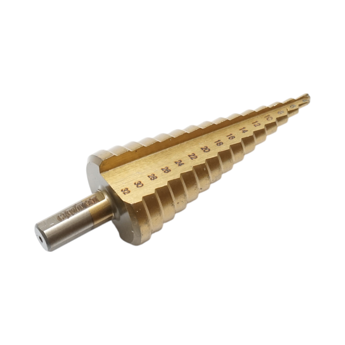 Conical drill bit in 15 steps 4-32mm made of 4241 HSS steel for metal, aluminum, wood, plastic, brass Crownman
