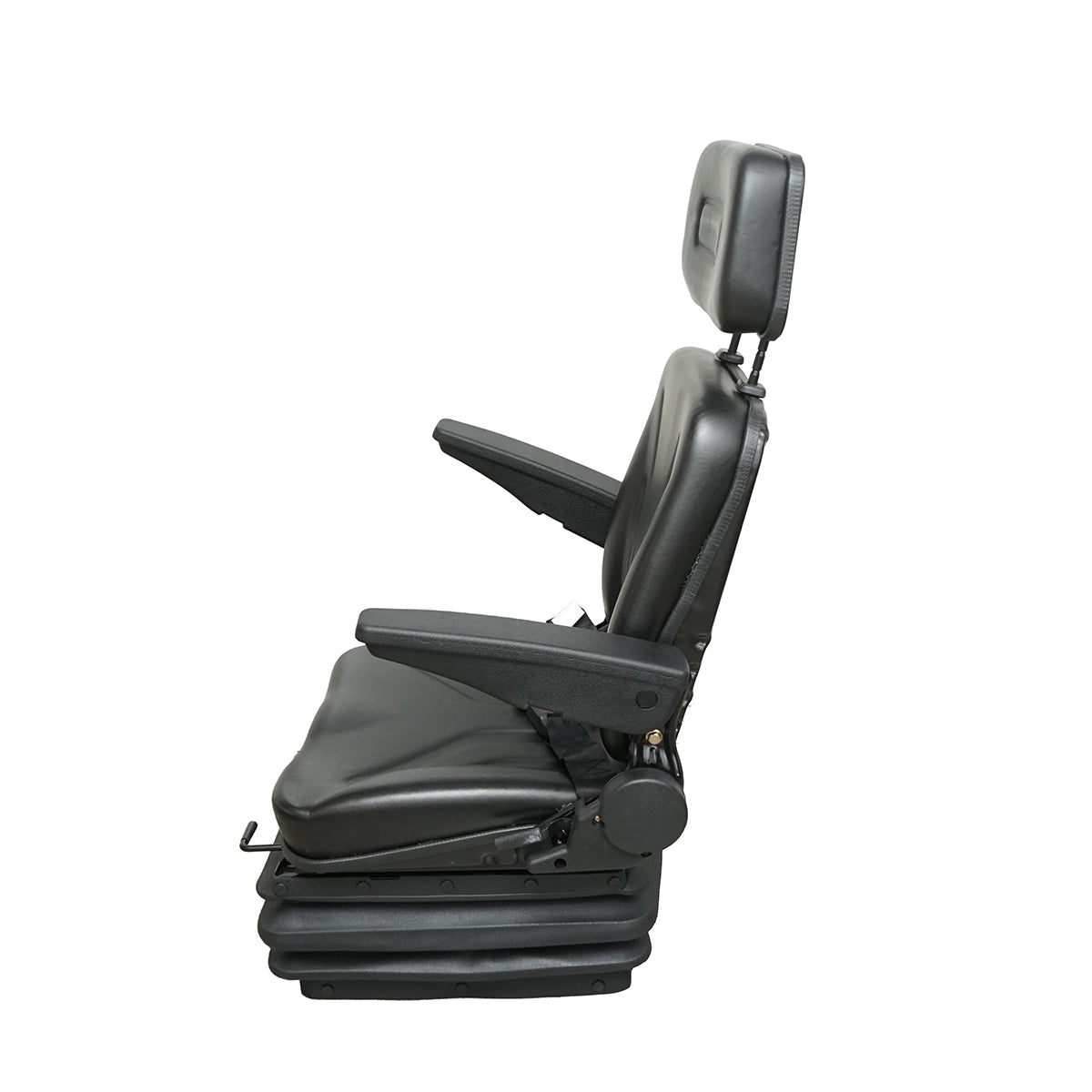 Universal adjustable seat for weight 50-130Kg, armrests and backrest reclining 50-90° for tractor, agricultural machinery, industrial, forklift