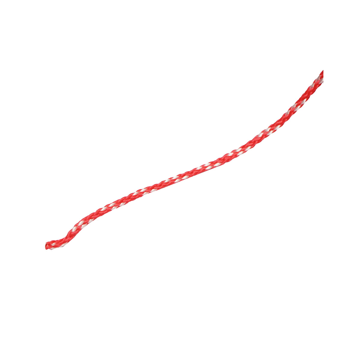 Braided rope 2mmx50m, red/white Breckner Germany