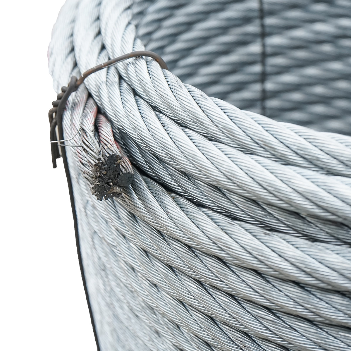 Steel winch cable 6x25 with a 13mm diameter metal core, 70m/roll