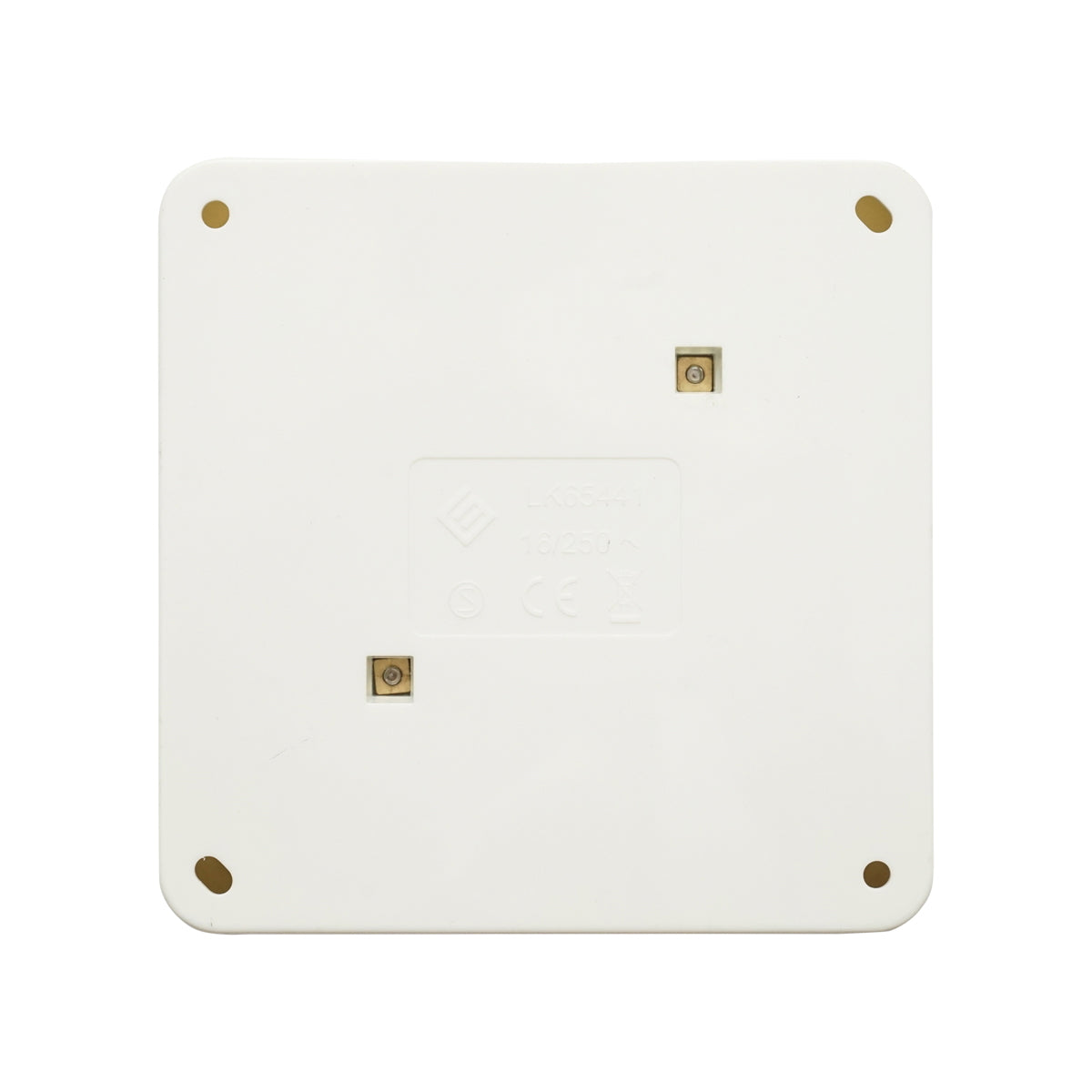 Schuko socket with 4 inputs, white grounding for 16A, 250V, applied with child protection Breckner Germany