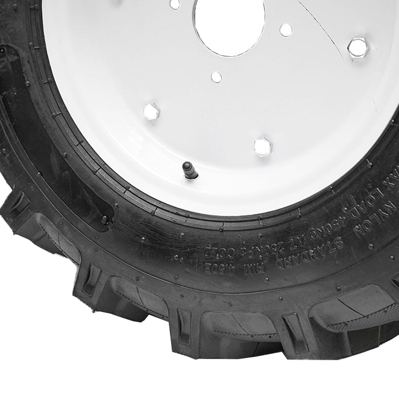 Complete wheel 600/12 R1 10PR with white rim