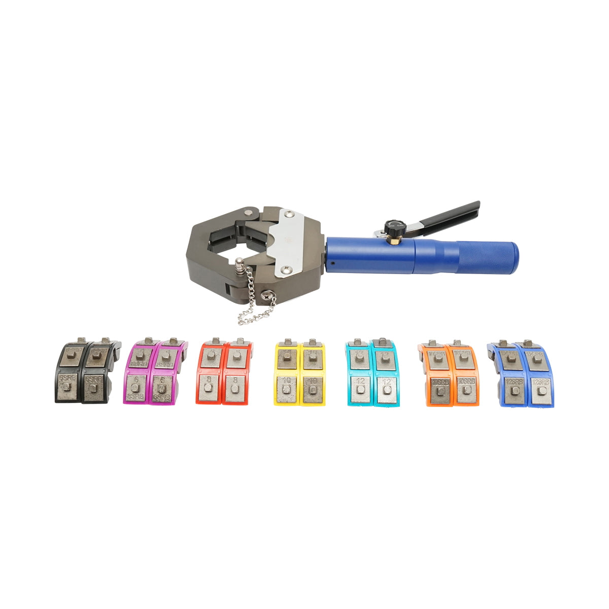 Clamp/hose crimping press for hydraulic hoses 80Kn Breckner Germany