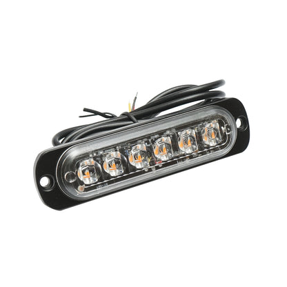 LED marker lamp 12-24V, 6W, yellow, 6 LEDs 110x30x12mm