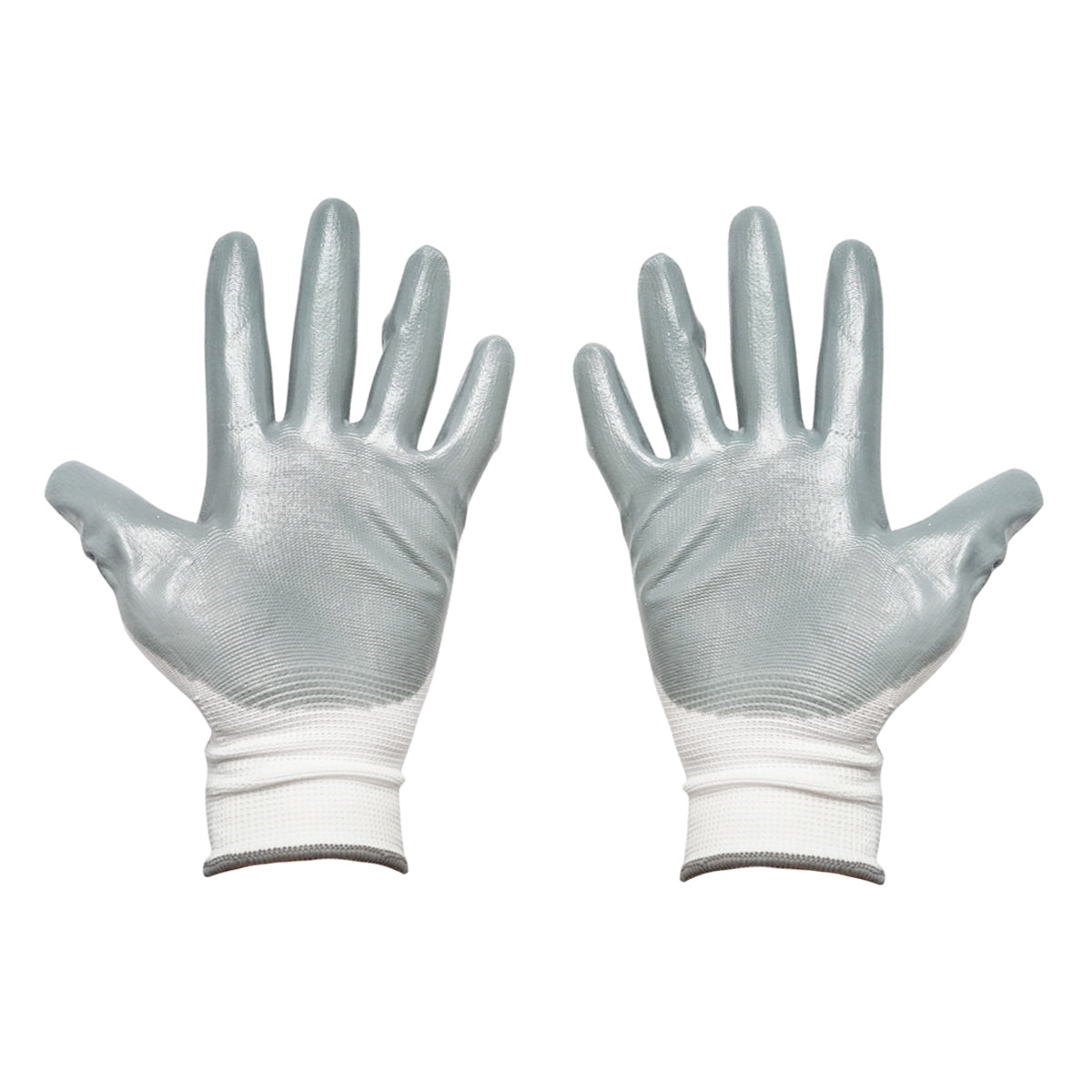 White-gray cotton work gloves size 9 Breckner Germany