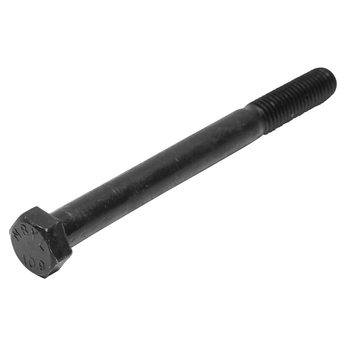 Set of 20 black screws with hexagonal head DIN 931 M12x130 G10.9