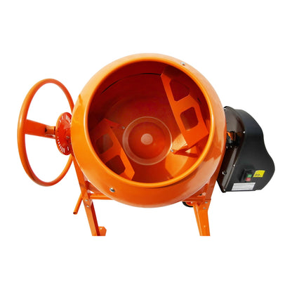 Concrete mixer 800W, drum volume 180L, gear and crown made of cast iron, 61Kg Breckner Germany