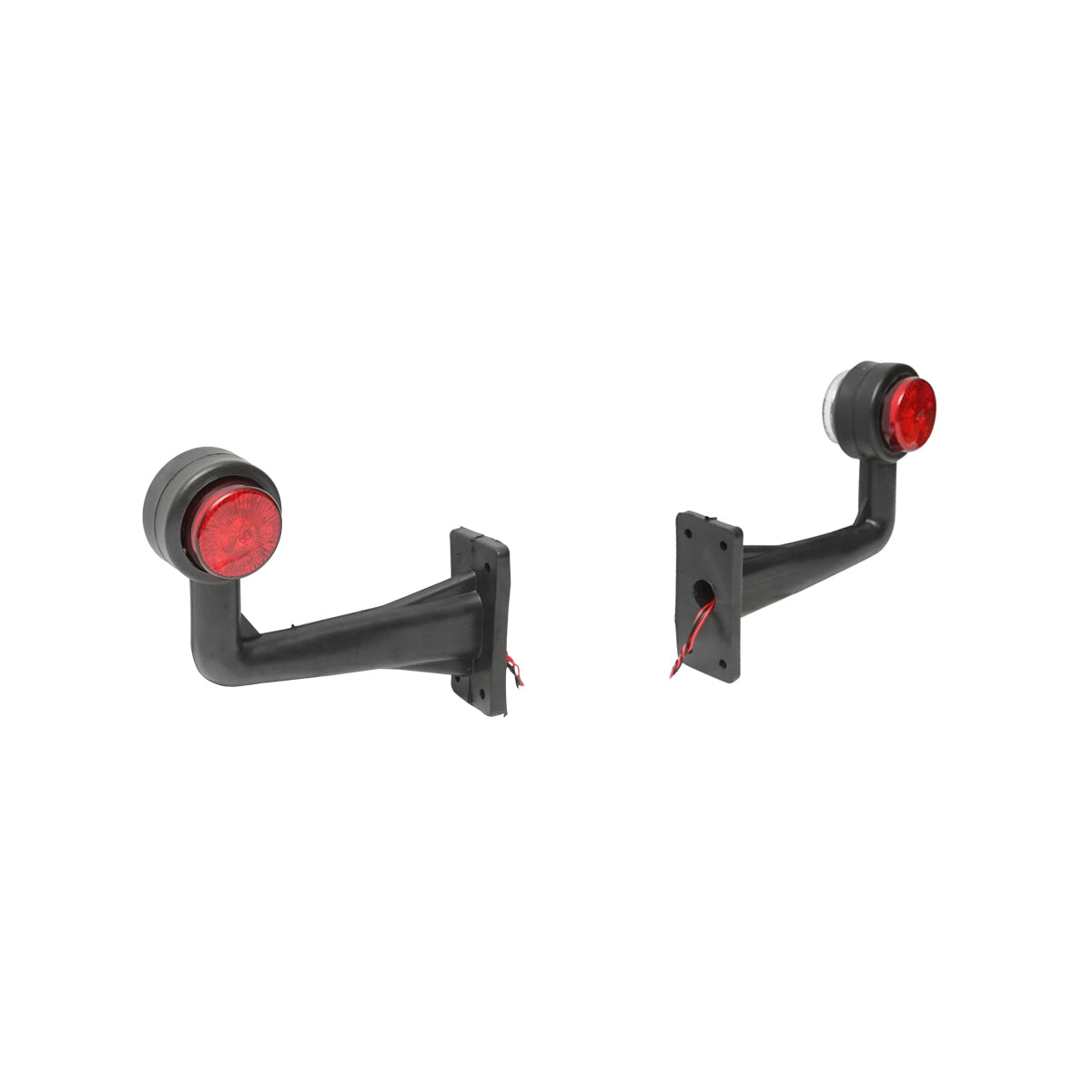 Side marker lights with LED 12/24V, red-white Breckner Germany