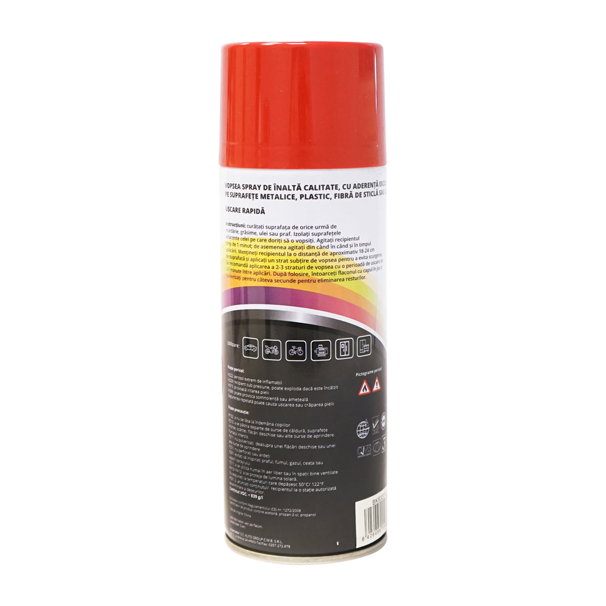 Professional quick-drying car paint spray in CARMIN red 450ml MAGIC