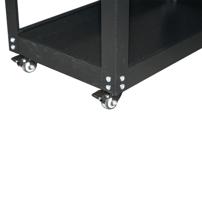 Metal cart on wheels with handle 750x700x360mm