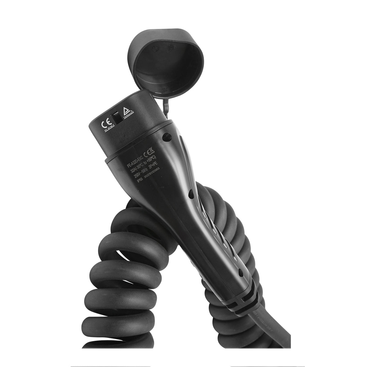 Charging cable 230V, 5M, Type 2, for electric cars 7KW, 32A, single phase, IP55