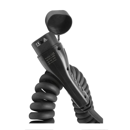 Charging cable 230V, 5M, Type 2, for electric cars 7KW, 32A, single phase, IP55