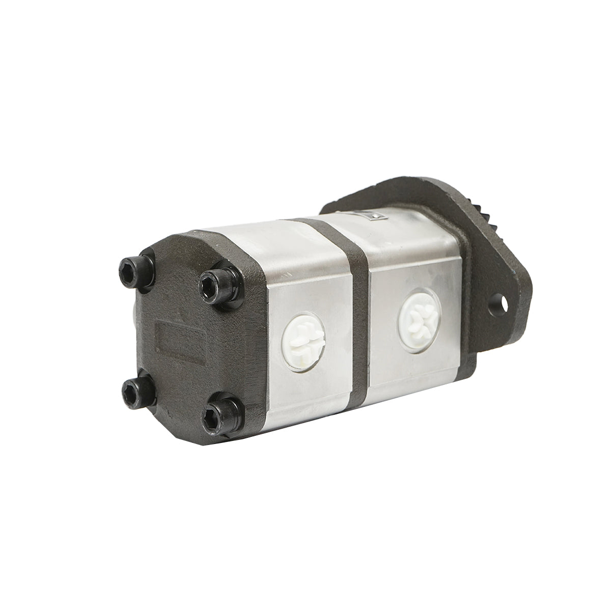 Double hydraulic pump with a flow of 28+12 cm3, pinion 93.05 mm, Z=31 for John Deere OEM RE72058, RE73947