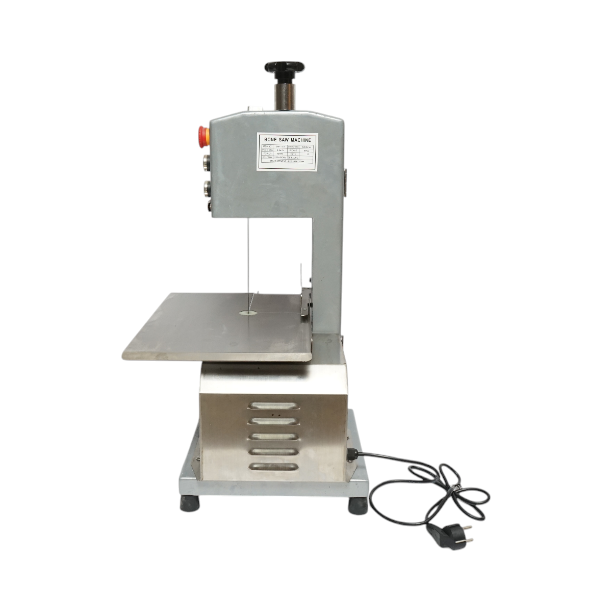 Electric meat and bone cutting machine 850W, 220V, cutting speed 9.5 m/s, saw blade 1200mm