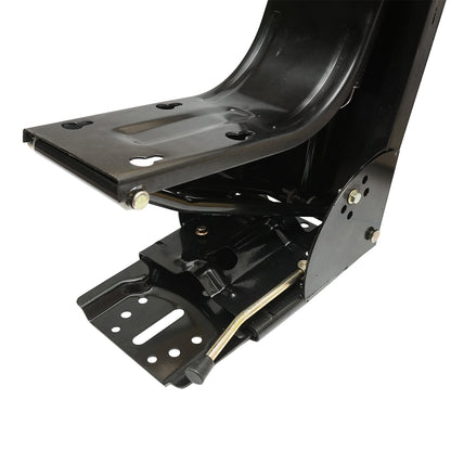 Yellow tractor seat with triple adjustment and shock absorber for UTB U-445 and U-650