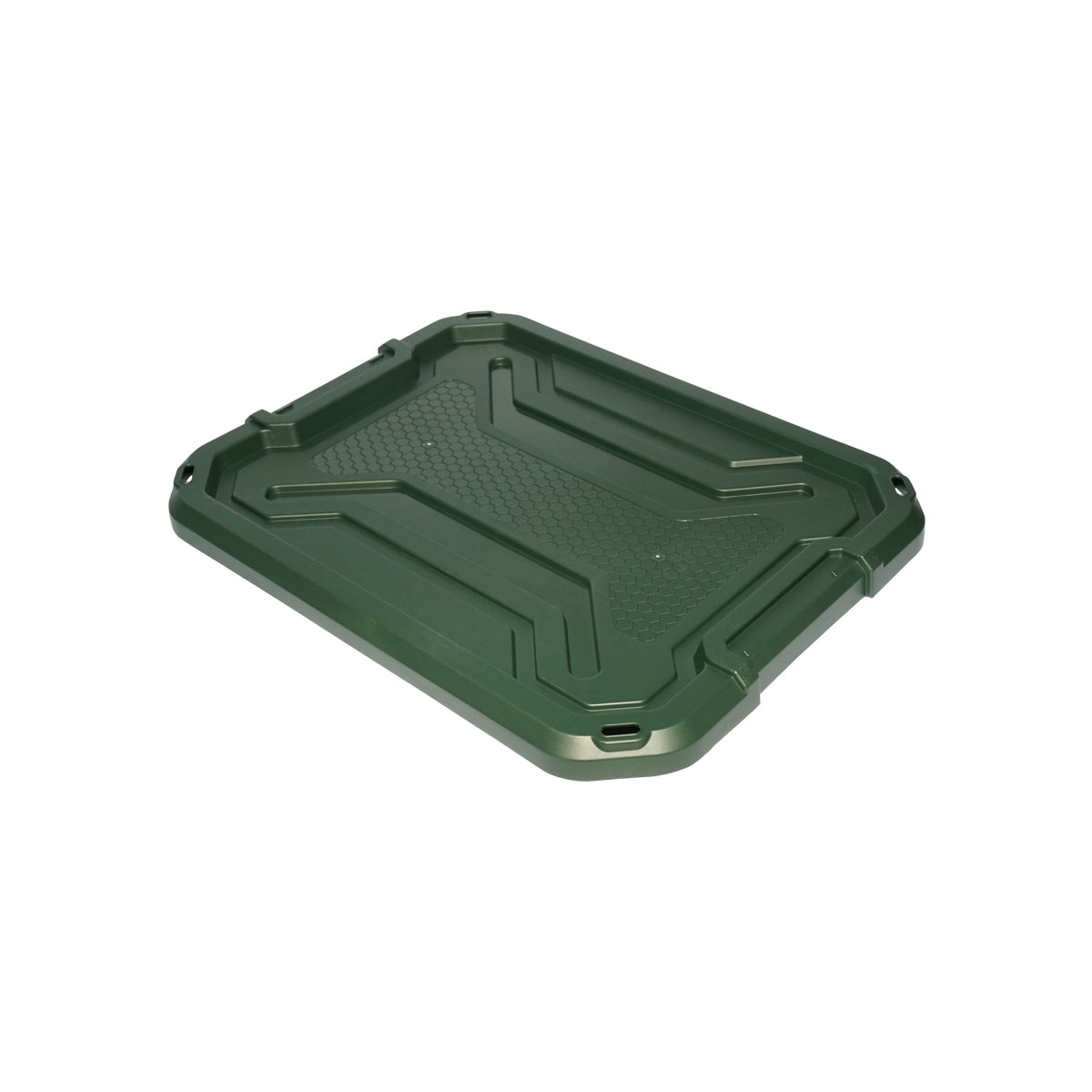 Box, heavy duty storage chest 20L with lid, green 490x380x200mm Breckner Germany