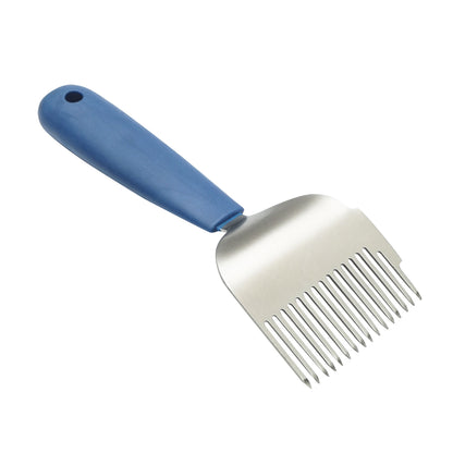 Beehive uncapping fork made of stainless steel with a plastic handle 190mm