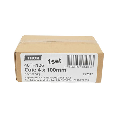 Construction nails 4x100mm pack 5Kg