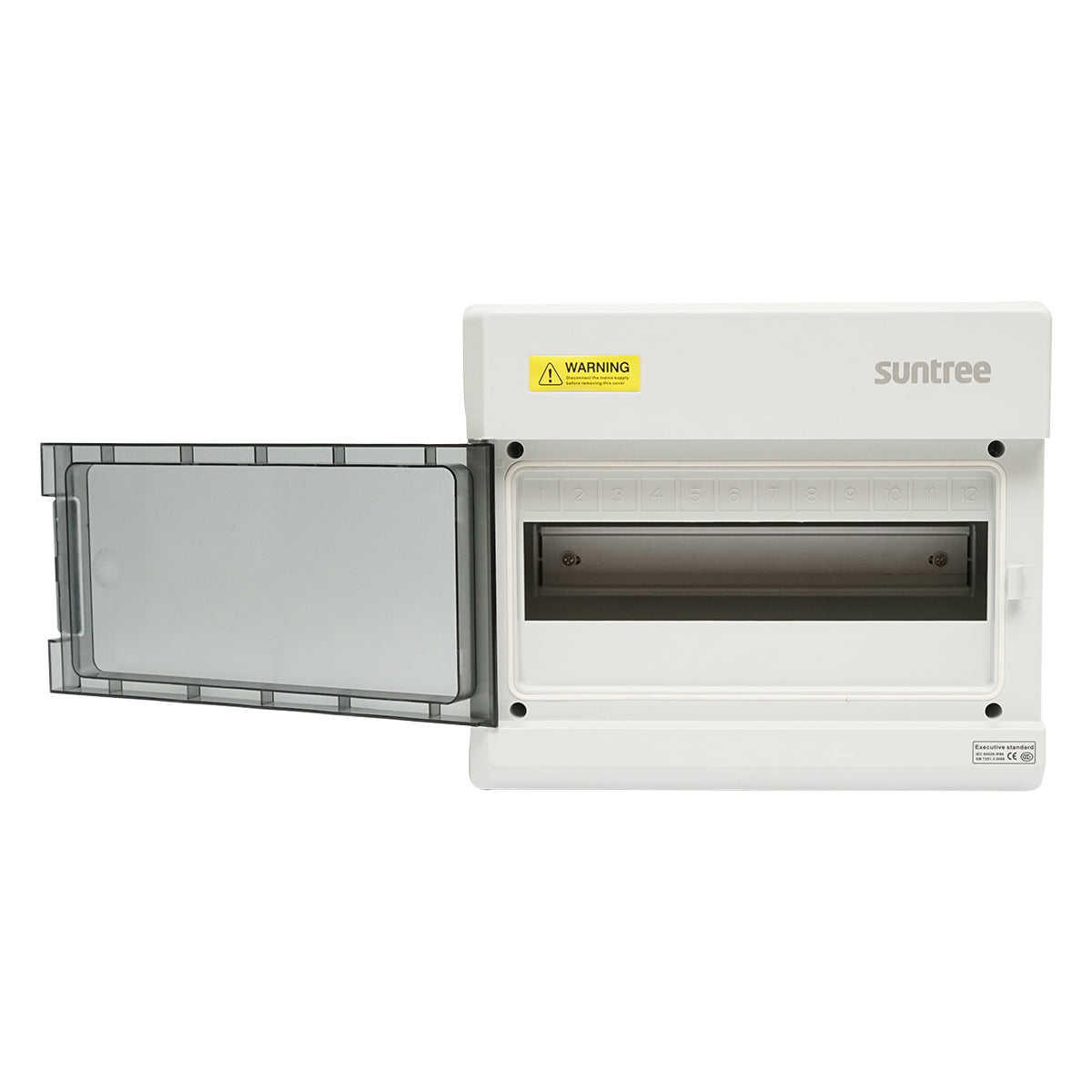Safety switchboard applied 1 row, 12 modules IP66 Suntree