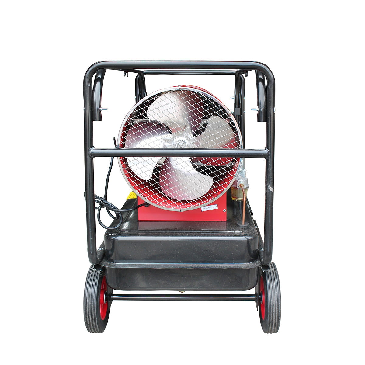 Diesel and electric air heater 220V, consumption 3.5L/h, tank 45L, capacity 1000 m³/h