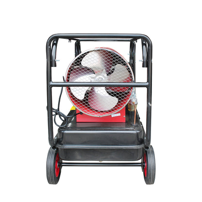 Diesel and electric air heater 220V, consumption 3.5L/h, tank 45L, capacity 1000 m³/h