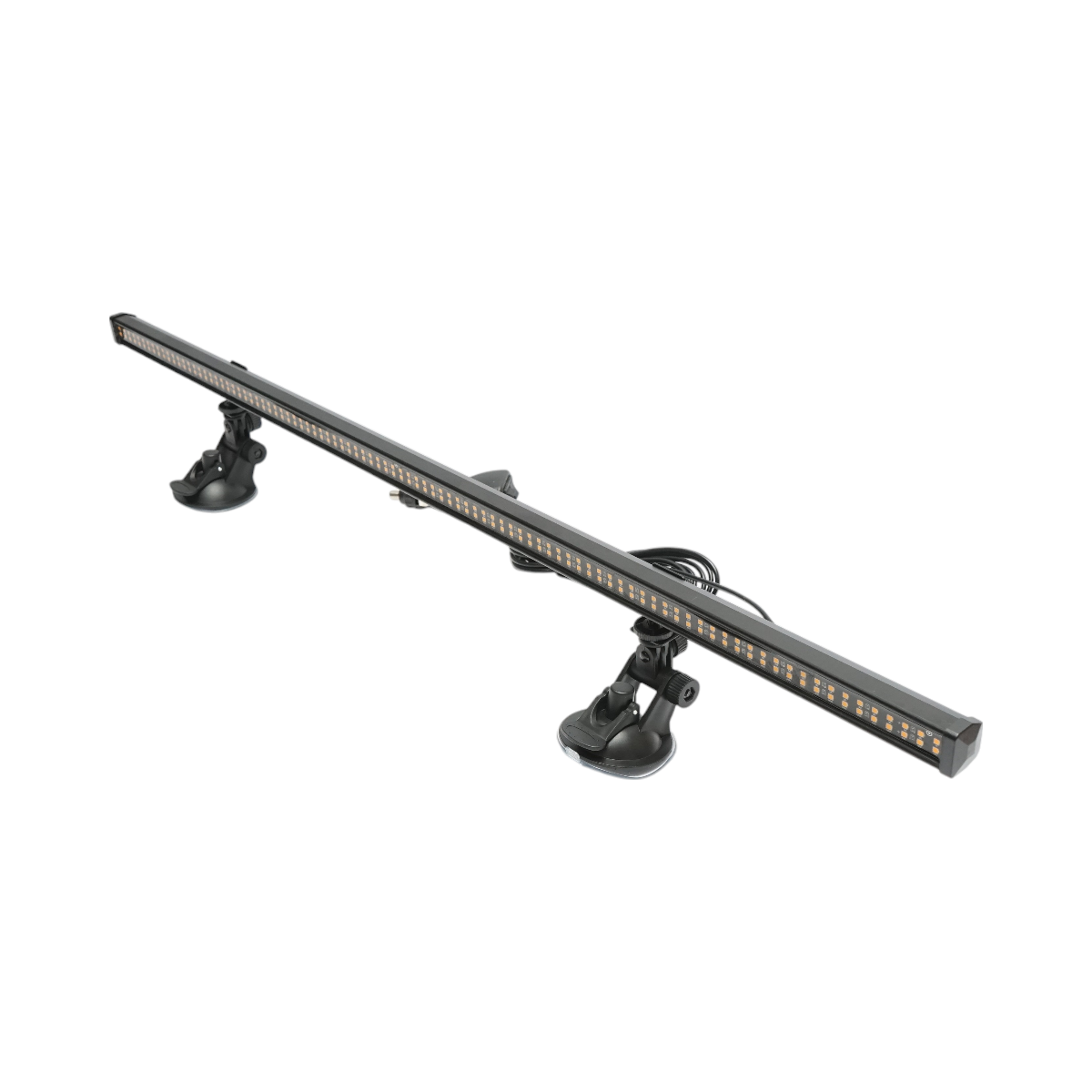 82cm LED strobe bar with suction cups, 60W, 10-30V, yellow, 15 lighting modes