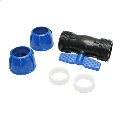 Compression socket-socket valve D63x63mm, PN10 Poelsan