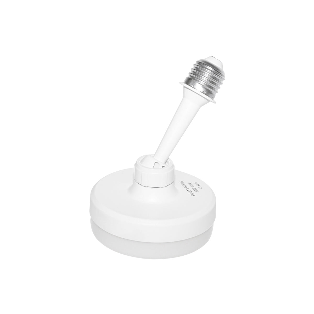 LED bulb type lamp E27, 6W, 220V, IP20, 360-degree adjustable lighting body with an interior/exterior socket attachment Breckner Germany