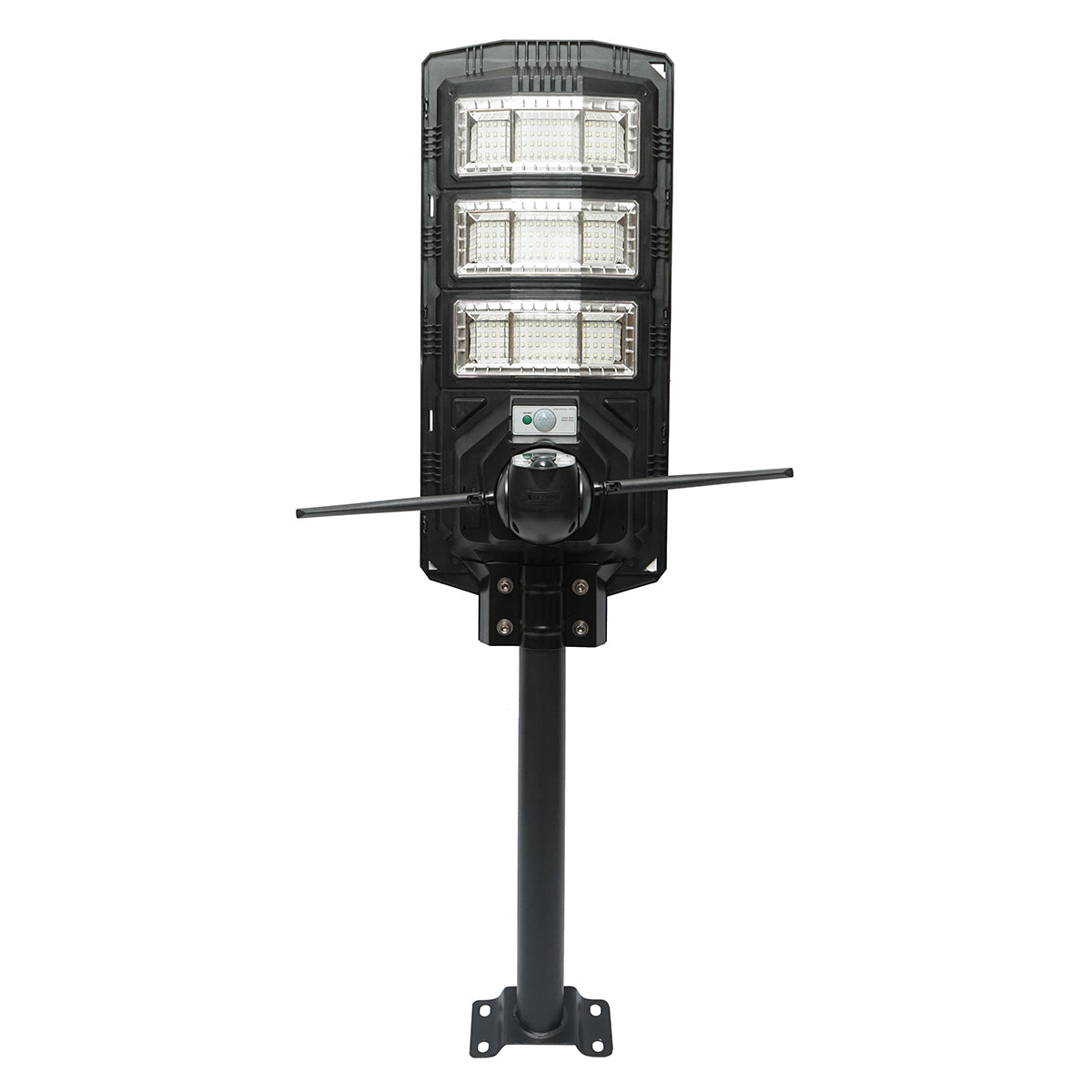 LED solar lamp 450W, AI surveillance camera 4 MP, WIFI, 4G SIM with 24W solar panel, LifePo4 battery 18Ah, 360-degree rotation, night vision, human detection, V380 Pro application