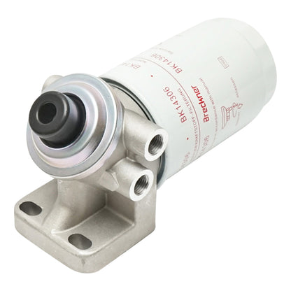 Diesel filter battery with priming pump at 90 degrees (filter with air vent)