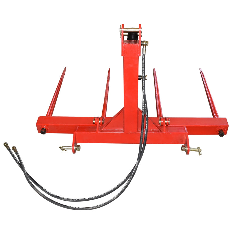 Hydraulic rear fork for loading bales 250kg with 4 spikes 800mm