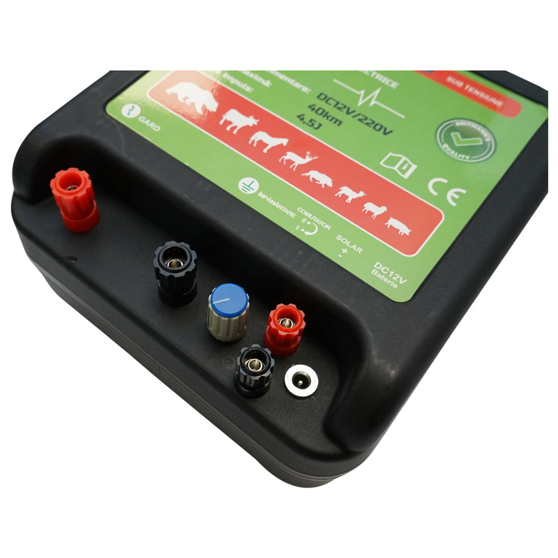 DC impulse generator 12/220V, 4.5 Joules 40km for electric fence BRITMANN