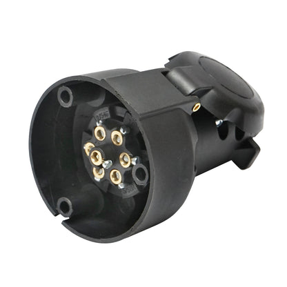 7-pin plug sheet for trailer, housing material is ebonite 12V