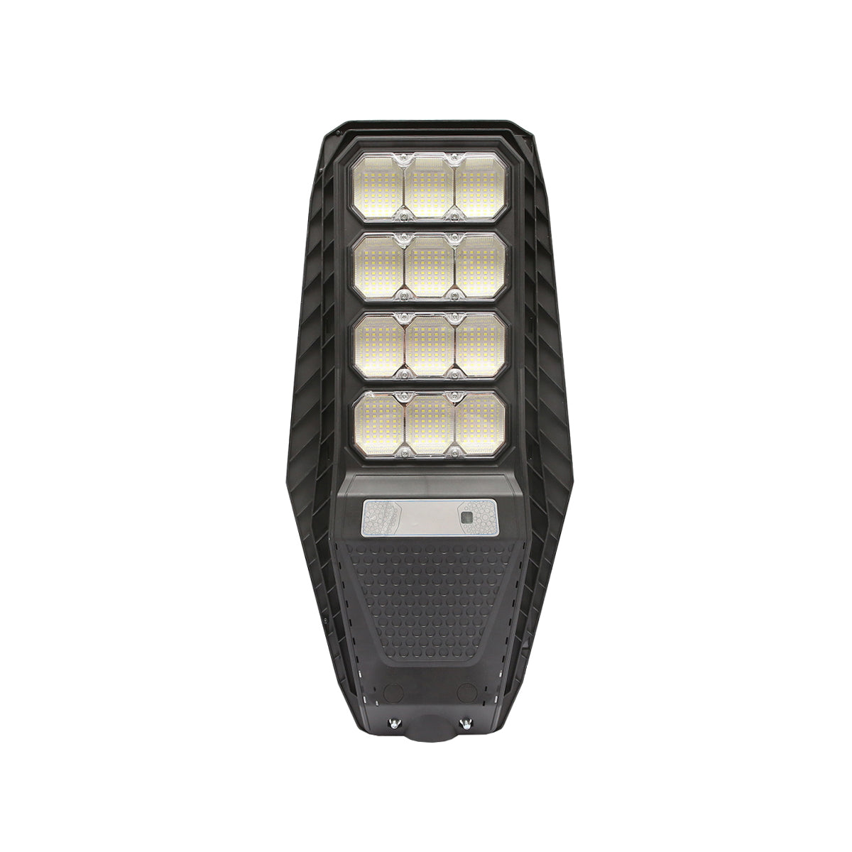 200W LED solar street lamp, 6500K, IP65 with solar panel, motion sensor, and pole mounting Breckner Germany