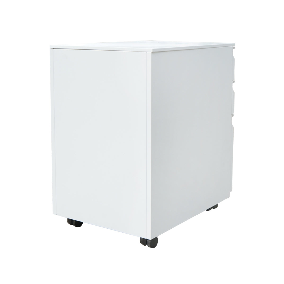 Classifier, metal filing cabinet 3 drawers with wheels 600X390X520mm, RAL7035 Breckner Germany