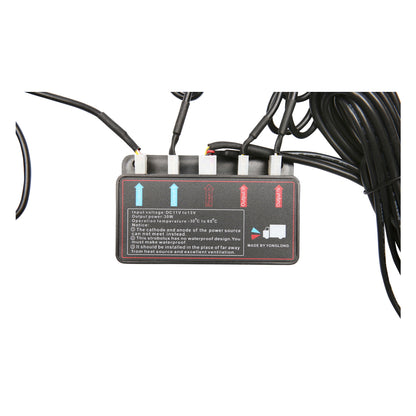 Set of 8 strobe lights with 4 LEDs, yellow light 12V Breckner Germany