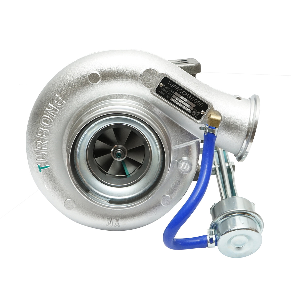 Turbocharger Cummins, Komatsu engine 6B, 6BTA, 6BTAA, 6BTA5.9-C169 OEM code 3598036, 3538881, 3538882, 3539009, 3592202