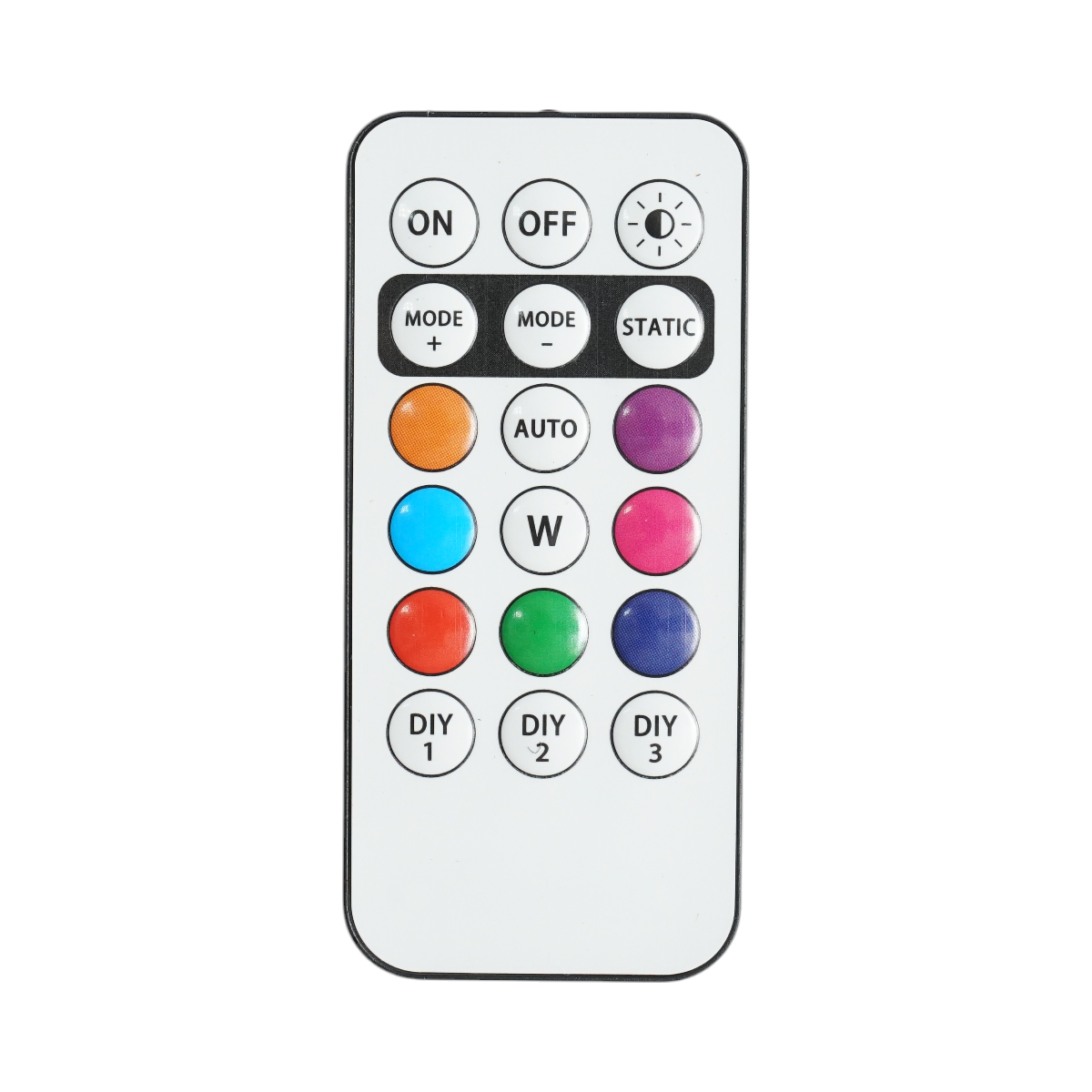 Set of 4 RGB strobe LED lights with remote control, 10 modes, 8 colors, 150mAh rechargeable lithium battery USB-C IP65