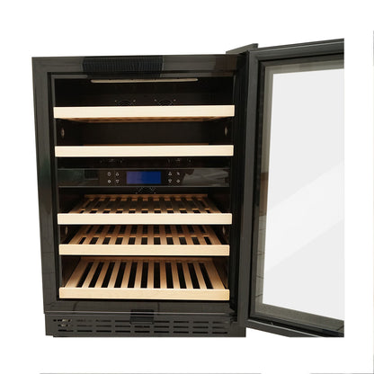 Wine cooler, refrigerating for 46 bottles, built-in, volume 118 L