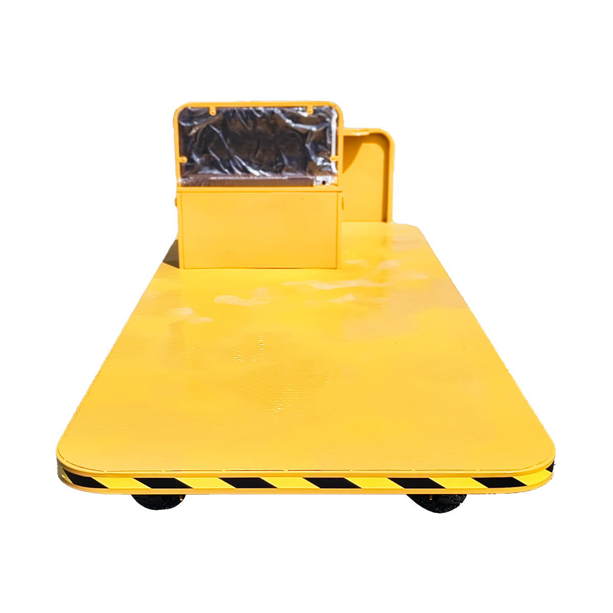 Electric platform cart with bench for transporting goods 1200W, 60V, 3x1.25m maximum load 1000Kg THOR