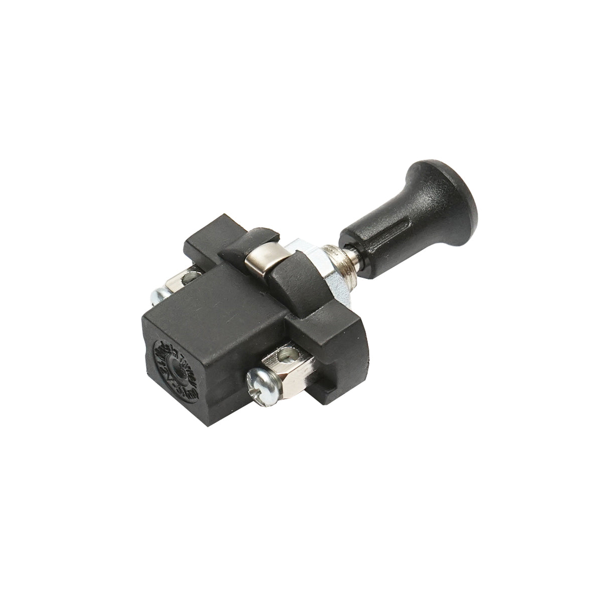 Short on-off switch 12V/5A pull switch with metal fastening nut Breckner Germany