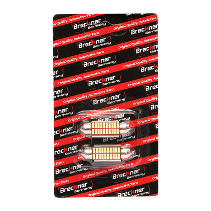 Set of 2 LED SMD SOFIT bulbs 39mm 12V 0.155A cold light Breckner Germany