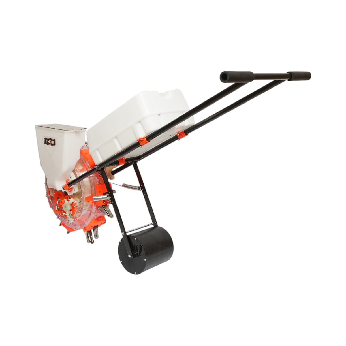 Manual sowing machine with 7 teeth, sowing depth 8cm, seed tank 4L, fertilization box 12L THOR