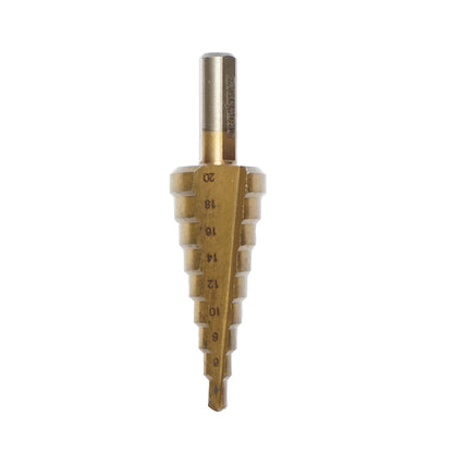 Conical drill bit in 9 steps 4-20mm made of 4241 HSS steel for metal, aluminum, wood, plastic, brass Crownman