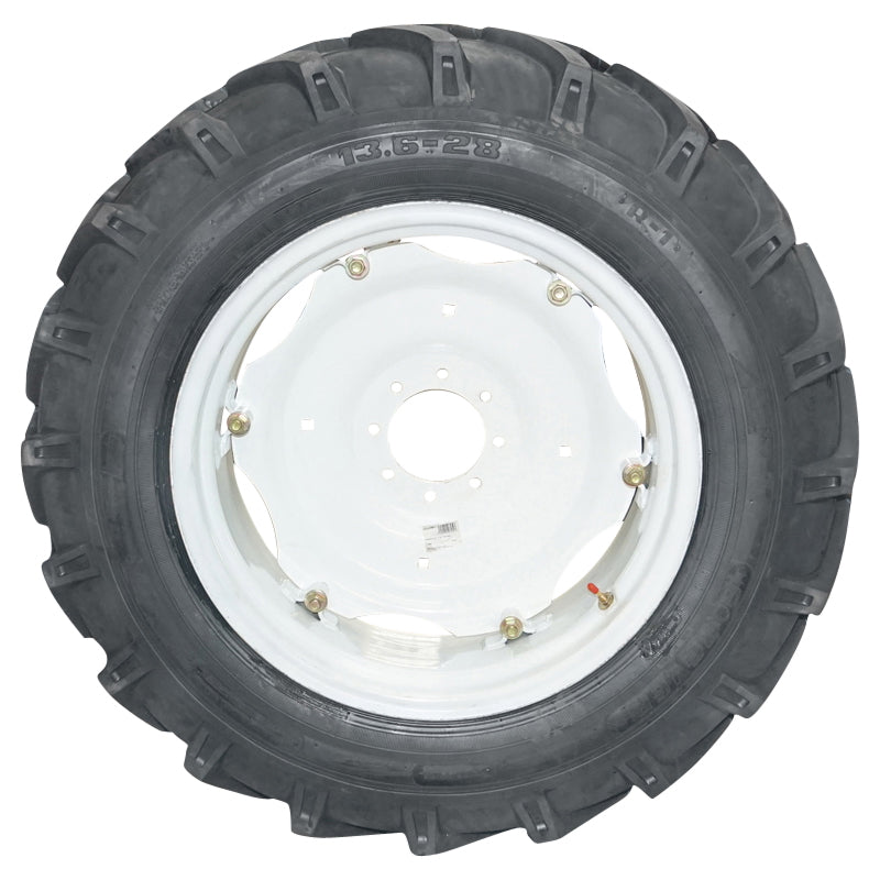 Complete wheel 13.6/28 10PR R-1 rear tread for UTB U-445 tractor
