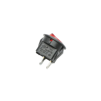 On-off switch button 12V/10A, 250V AC/15(6)A with 2 pins Breckner Germany